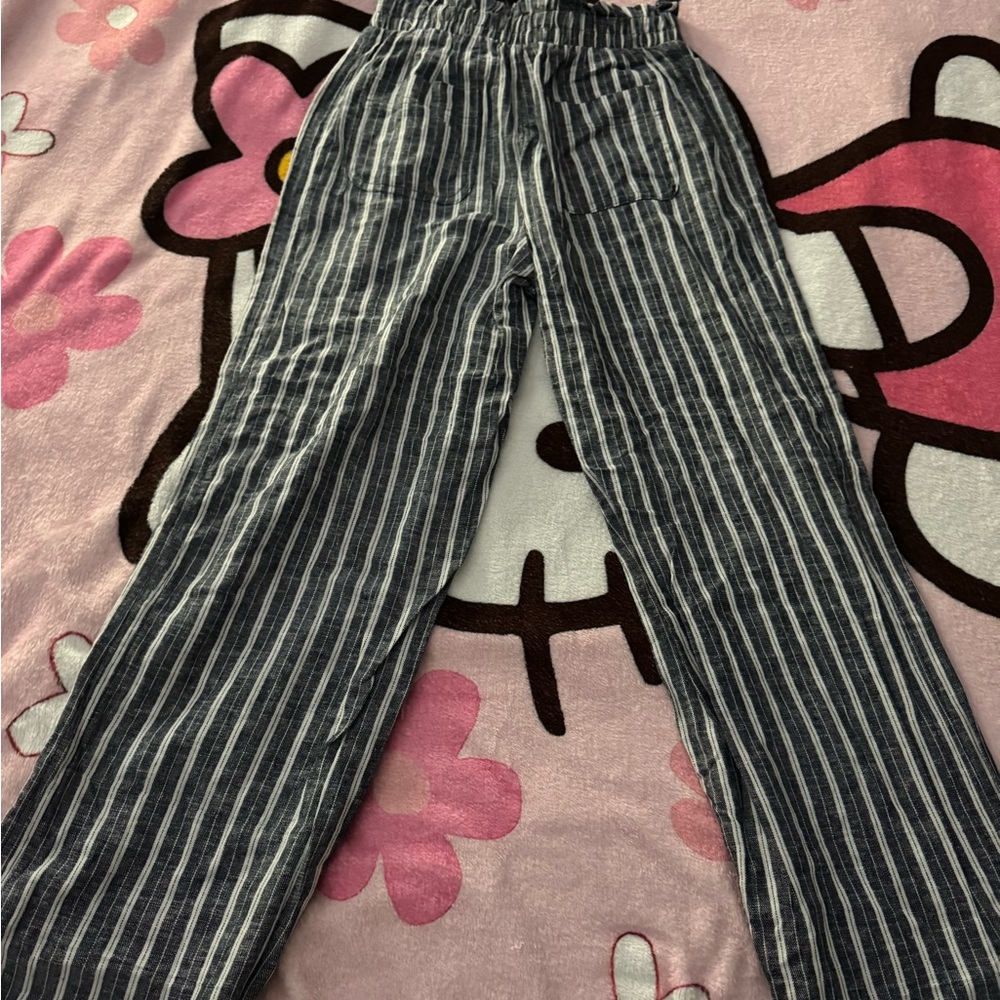 Striped Black and White Pants